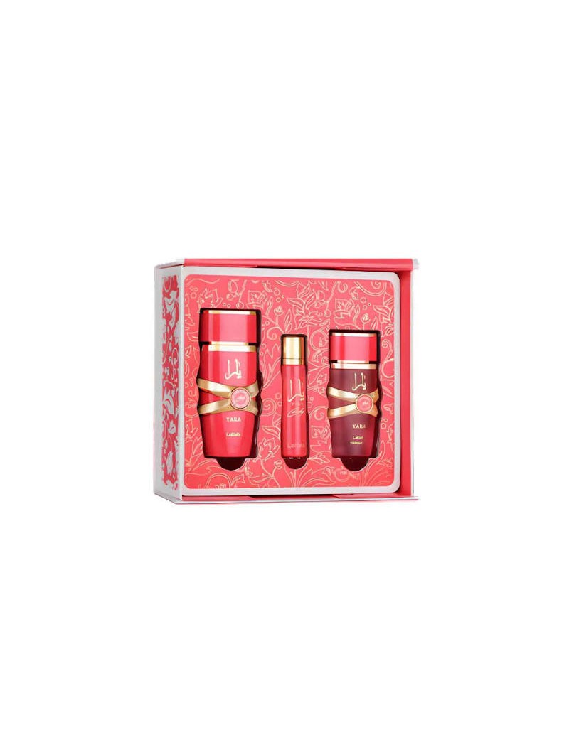 KIT PERF LATTAFA YARA CANDY EDP 10ML+12ML+50ML