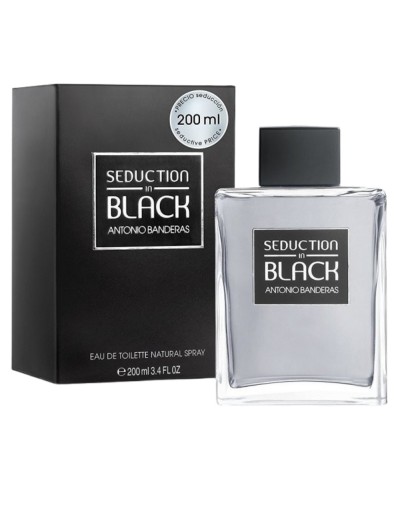 PERFUME ANTONIO BANDERAS SEDUCTION IN BLACK EDT HV 200ML
